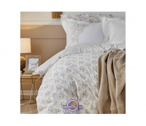 Набор постельного белья с пледом Karaca Home - Brave gold 2020-1 золотой евро