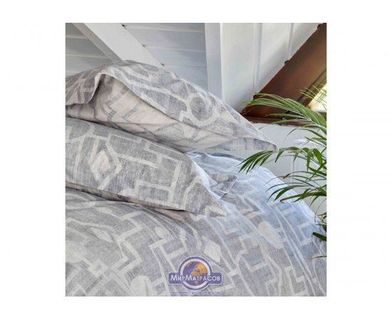 Постельное белье Karaca Home ранфорс - Alto gri 2019-1 серый kingsize