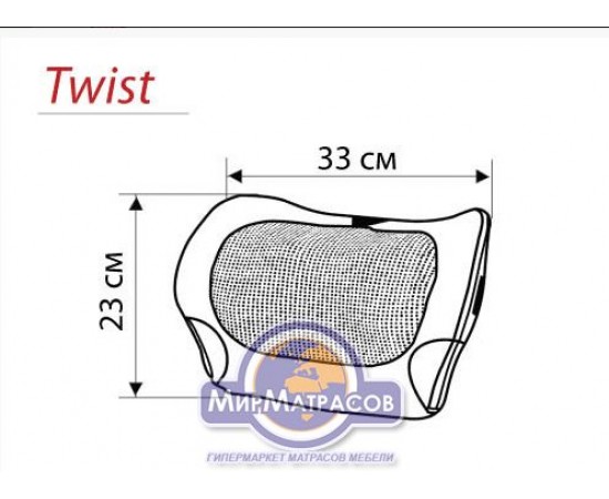 Массажная подушка Casada Miniwell Twist 23x33x10