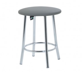 Табурет Талли хром Кожзам серый