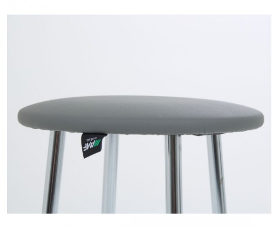 Табурет Талли хром Кожзам серый