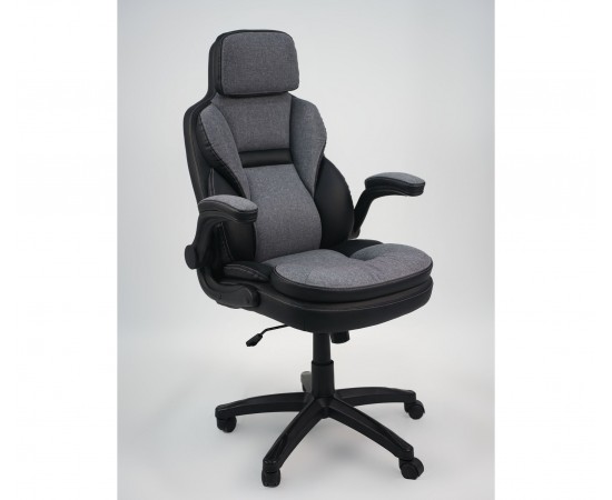 Кресло AMF Alpharo / Альфаро черный / ткань темно серая