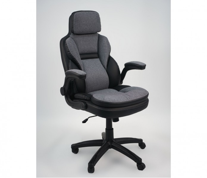 Кресло AMF Alpharo / Альфаро черный / ткань темно серая