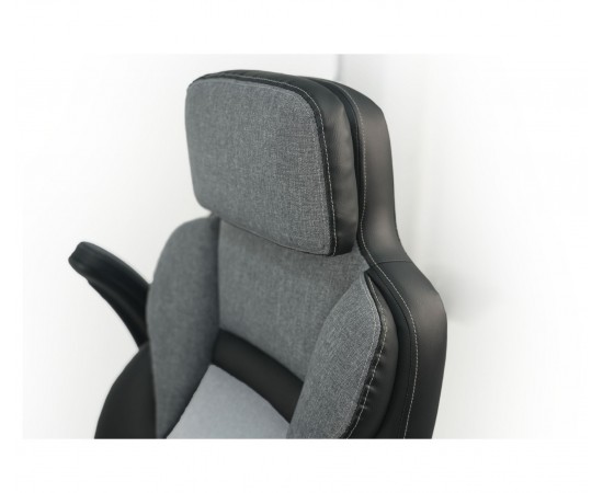 Кресло AMF Alpharo / Альфаро черный / ткань темно серая