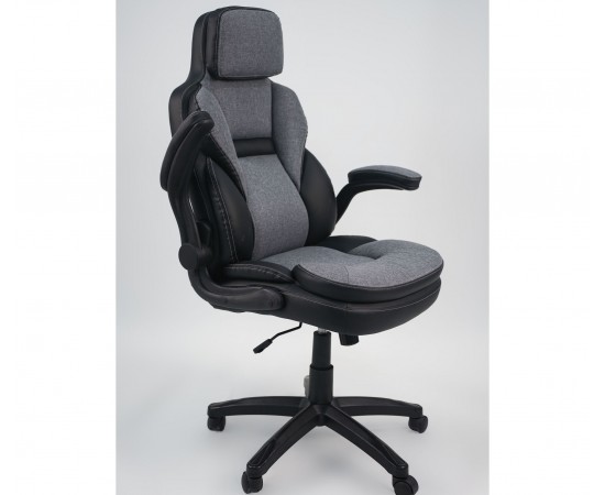 Кресло AMF Alpharo / Альфаро черный / ткань темно серая