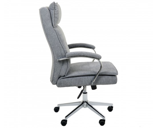 Кресло AMF руководителя Olimpic / Олимпик серая ткань