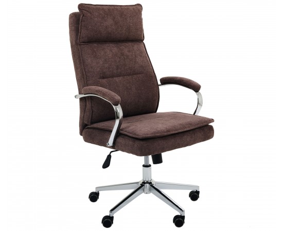Кресло AMF руководителя Olimpic / Олимпик ткань коричневая