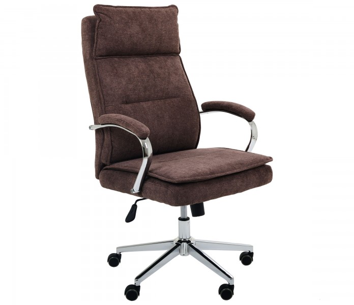 Кресло AMF руководителя Olimpic / Олимпик ткань коричневая