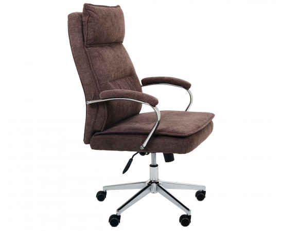 Кресло AMF руководителя Olimpic / Олимпик ткань коричневая