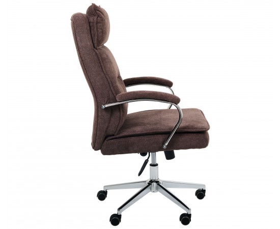 Кресло AMF руководителя Olimpic / Олимпик ткань коричневая