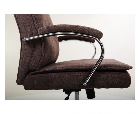 Кресло AMF руководителя Olimpic / Олимпик ткань коричневая