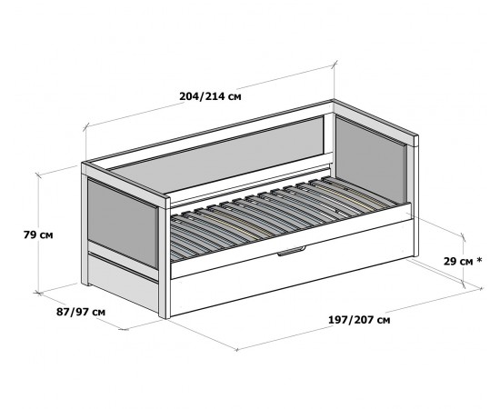 Кровать Drimka Дори LUXE с подъемным механизмом
