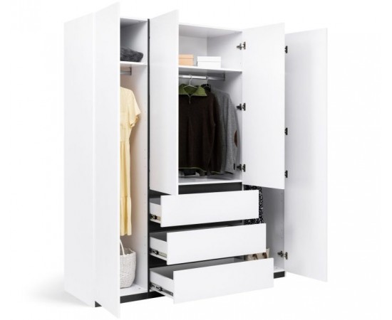 Шкаф Дуо 4дв 3 ящика