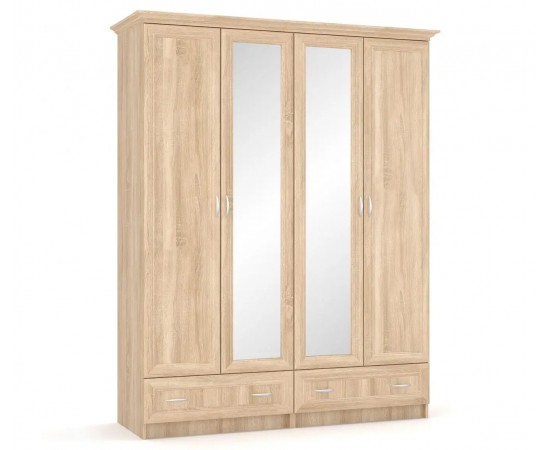 Шкаф Mebel Service Соната 4дв дуб самоа