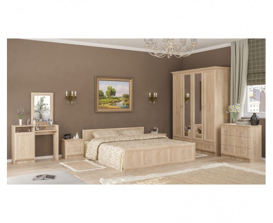 Шкаф Mebel Service Соната 4дв дуб самоа