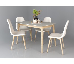 Стол EXEN 120х80 дерево / серый