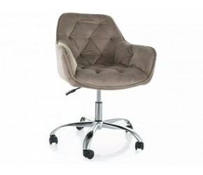 Кресло поворотное Q-190 VELVET темный беж 40