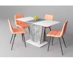Стол COSMO 145x68 белая аляска РЕ / индастриал