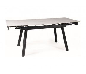 Стол JOHN 120(180)x85 белый / черный каркас