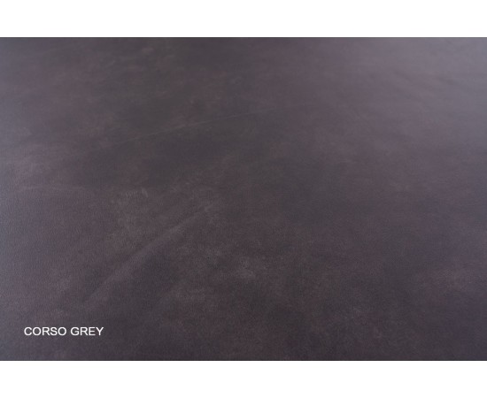 Стол PORTO CERAMIC 120(160)x120 тем.серый эффект мрамора / черный мат