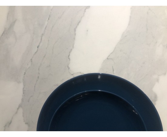 Стол ARMANI CERAMIC белый эффект мрамора / черный мат 160(220)x90