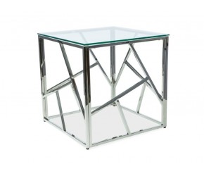 Журнальный столик ESCADA B прозрачный / серебряный 55x55