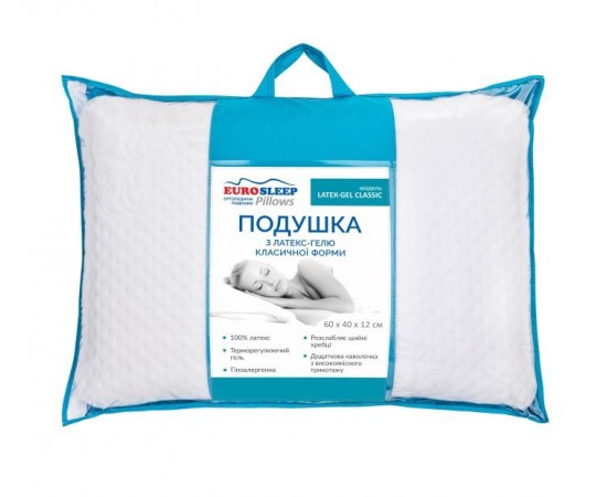 Подушка Eurosleep Latex gel classic / Латекс гель классик