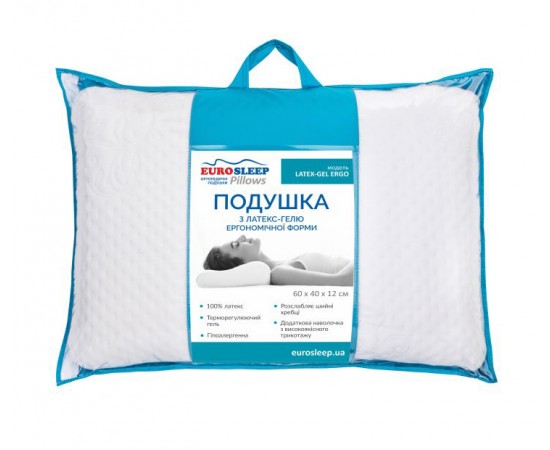 Подушка Eurosleep Latex gel ergo / Латекс гель эрго