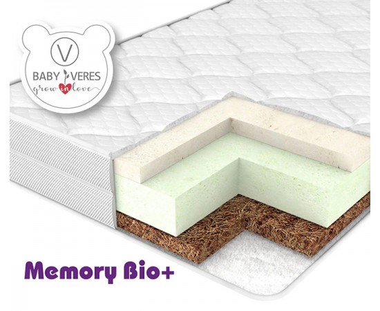 Детский ортопедический матрас Верес Memory Biо + 12