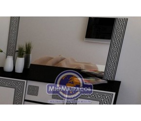 Зеркало "Виола" Miro Mark (Белый глянец/Черный мат)