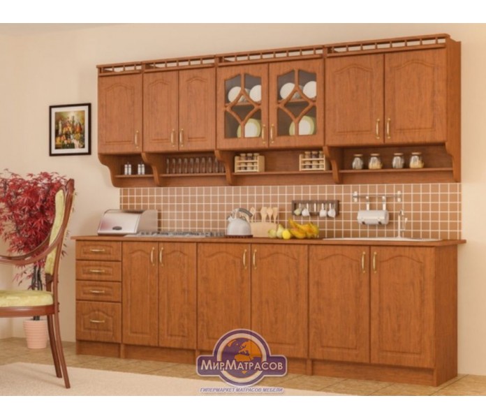 Кухня Mebel Service "Корона" длиной 2,6 метра Кухня Mebel Service "Корона" длиной 2,6 метра
